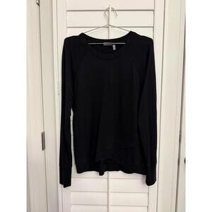 Athleta lightweight cross cross sweatshirt black size Medium